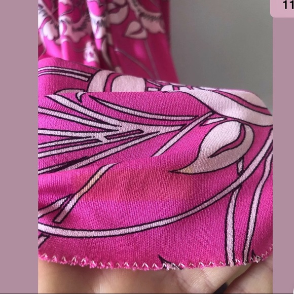 Emilio Pucci Vintage Pink Floral Skirt - Picture 4 of 11